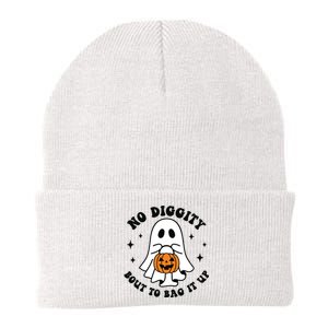 No Diggity Bout To Bag It Up Cute Retro Halloween Knit Cap Winter Beanie