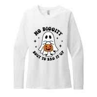 No Diggity Bout To Bag It Up Cute Retro Halloween Womens CVC Long Sleeve Shirt