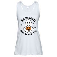 No Diggity Bout To Bag It Up Cute Retro Halloween Ladies Essential Flowy Tank