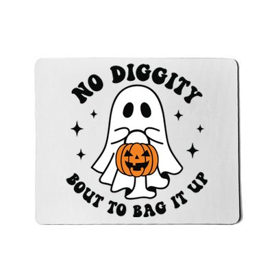 No Diggity Bout To Bag It Up Cute Retro Halloween Mousepad