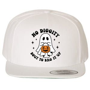 No Diggity Bout To Bag It Up Cute Retro Halloween Wool Snapback Cap