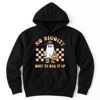 No Diggity Bout To Bag It Up Ghost Halloween Hoodie