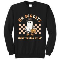 No Diggity Bout To Bag It Up Ghost Halloween Sweatshirt