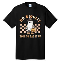 No Diggity Bout To Bag It Up Ghost Halloween Tall T-Shirt