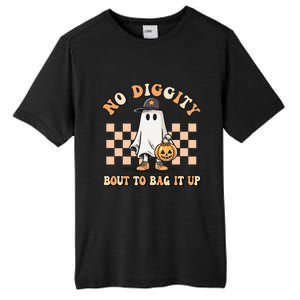 No Diggity Bout To Bag It Up Ghost Halloween Tall Fusion ChromaSoft Performance T-Shirt