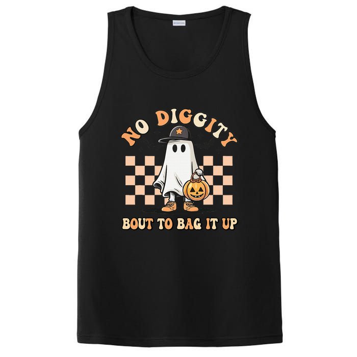 No Diggity Bout To Bag It Up Ghost Halloween PosiCharge Competitor Tank