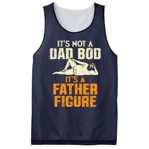 Not Dad Bod Its A Father Figure Funny Fathers Day Daddy Papa Mesh Reversible Basketball Jersey Tank