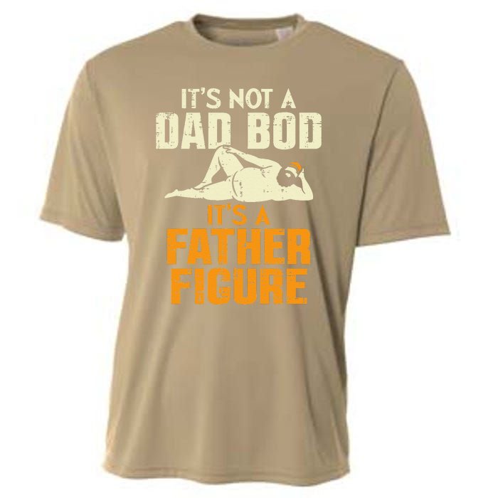 Not Dad Bod Its A Father Figure Funny Fathers Day Daddy Papa Cooling Performance Crew T-Shirt