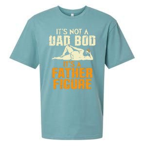 Not Dad Bod Its A Father Figure Funny Fathers Day Daddy Papa Sueded Cloud Jersey T-Shirt