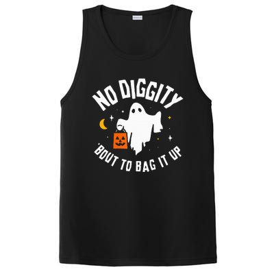 No Diggity Bout To Bag It Up Cute Ghost Halloween Candy PosiCharge Competitor Tank