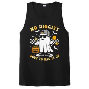 No Diggity Bout To Bag It Up Retro Ghost Halloween Gift PosiCharge Competitor Tank