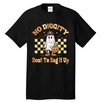 No Diggity Bout To Bag It Up Cool Ghost Halloween Tall T-Shirt