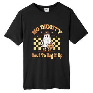 No Diggity Bout To Bag It Up Cool Ghost Halloween Tall Fusion ChromaSoft Performance T-Shirt