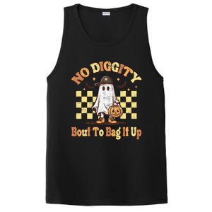 No Diggity Bout To Bag It Up Cool Ghost Halloween PosiCharge Competitor Tank