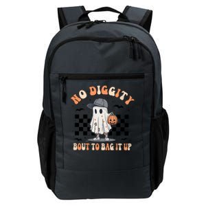 No Diggity Bout To Bag It Up Cute Ghost Ghoul Halloween Daily Commute Backpack