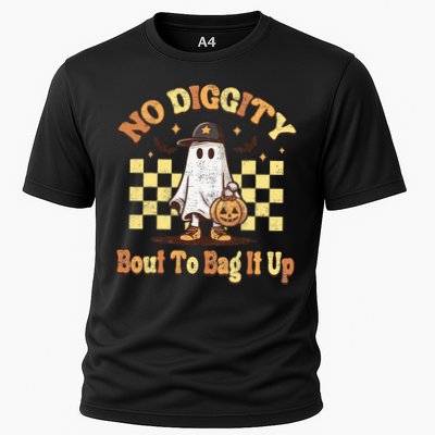 No Diggity Bout To Bag It Up Cool Ghost Halloween Performance Shirt