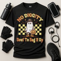 No Diggity Bout To Bag It Up Cool Ghost Halloween Performance Shirt