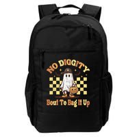 No Diggity Bout To Bag It Up Cool Ghost Halloween Backpack