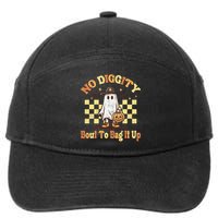No Diggity Bout To Bag It Up Cool Ghost Halloween 7-Panel Snapback Hat