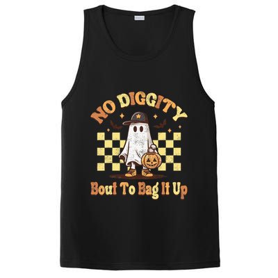 No Diggity Bout To Bag It Up Cool Ghost Halloween PosiCharge Competitor Tank
