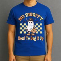 No Diggity Bout To Bag It Up Cool Ghost Halloween T-Shirt