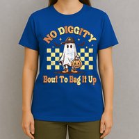 No Diggity Bout To Bag It Up Cool Ghost Halloween T-Shirt
