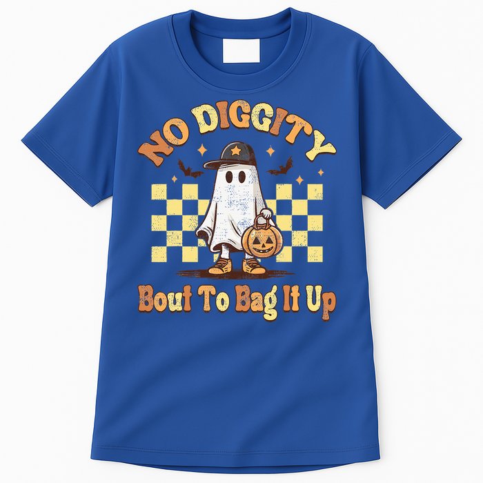 No Diggity Bout To Bag It Up Cool Ghost Halloween Tall T-Shirt