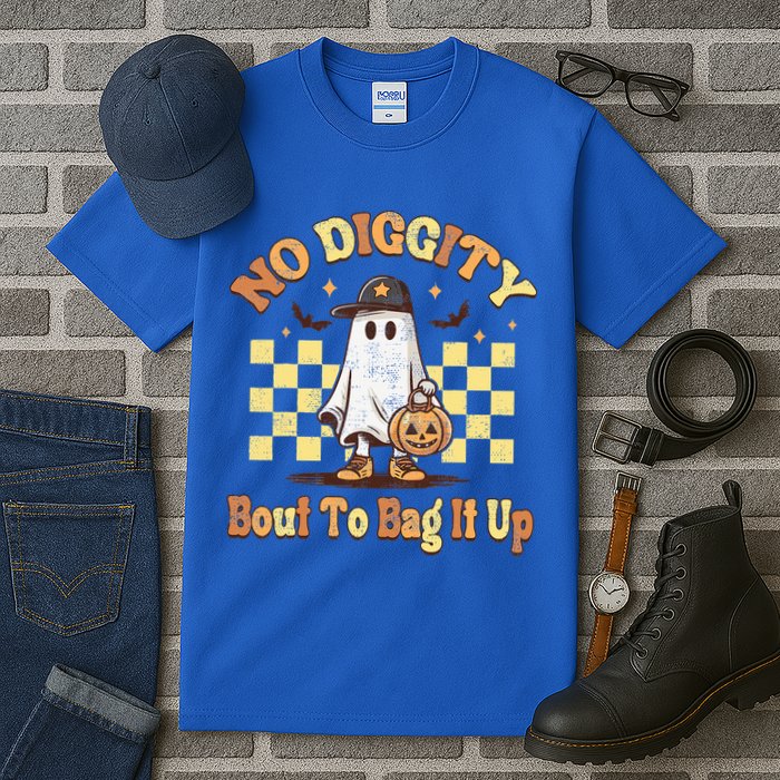No Diggity Bout To Bag It Up Cool Ghost Halloween Tall T-Shirt