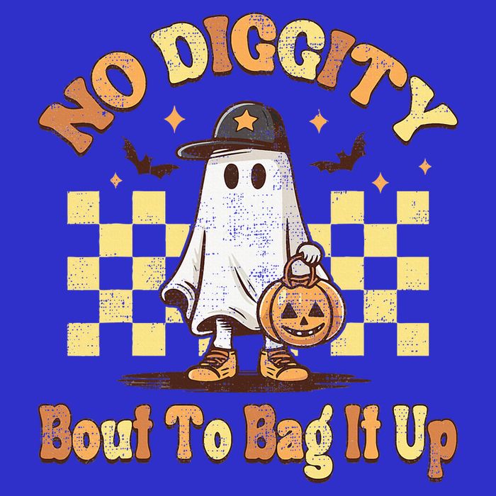 No Diggity Bout To Bag It Up Cool Ghost Halloween 16 in Basic Backpack