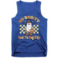 No Diggity Bout To Bag It Up Cool Ghost Halloween Tank Top
