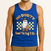 No Diggity Bout To Bag It Up Cool Ghost Halloween Tank Top