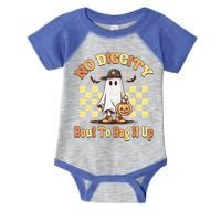 No Diggity Bout To Bag It Up Cool Ghost Halloween Infant Baby Jersey Bodysuit