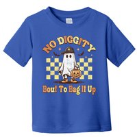No Diggity Bout To Bag It Up Cool Ghost Halloween Toddler T-Shirt
