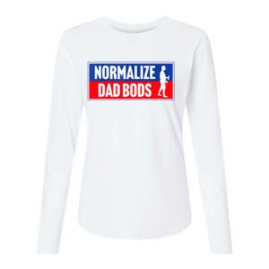 Normalize Dad Bods Womens Cotton Relaxed Long Sleeve T-Shirt