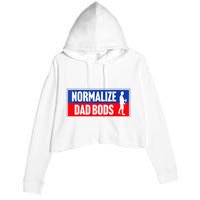 Normalize Dad Bods Crop Fleece Hoodie