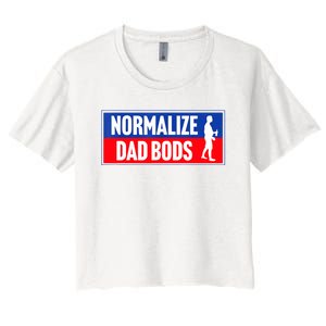 Normalize Dad Bods Women's Crop Top Tee