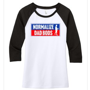 Normalize Dad Bods Women's Tri-Blend 3/4-Sleeve Raglan Shirt