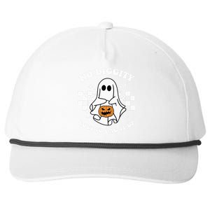 No Diggity Bout to Bag It Up Cute Ghost Halloween Candy Snapback Five-Panel Rope Hat