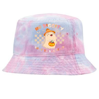 No Diggity Bout To Bag It Up Cute Ghost Halloween Tie-Dyed Bucket Hat