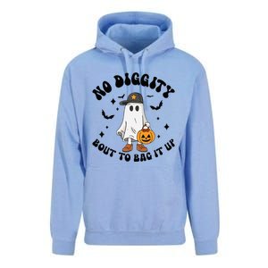 No Diggity Bout To Bag It Up Ghost Halloween Unisex Surf Hoodie