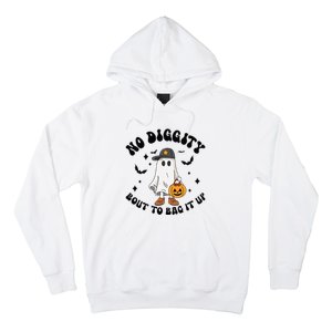 No Diggity Bout To Bag It Up Ghost Halloween Hoodie