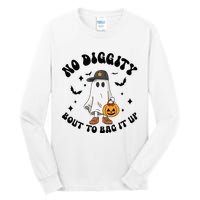 No Diggity Bout To Bag It Up Ghost Halloween Tall Long Sleeve T-Shirt