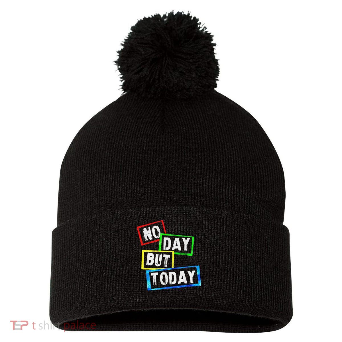 No Day But Today  Pom Pom 12in Knit Beanie