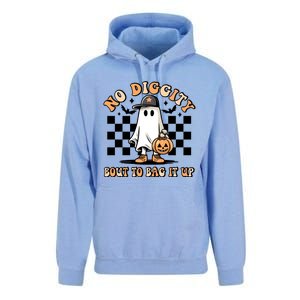 No Diggity Bout To Bag It Up Ghost Halloween Unisex Surf Hoodie