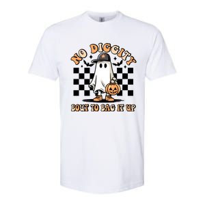 No Diggity Bout To Bag It Up Ghost Halloween Softstyle CVC T-Shirt