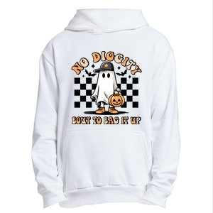 No Diggity Bout To Bag It Up Ghost Halloween Urban Pullover Hoodie