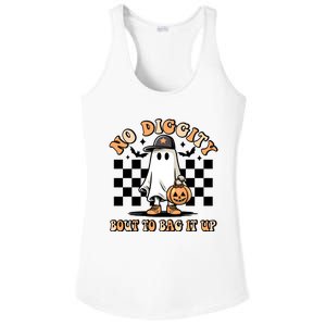 No Diggity Bout To Bag It Up Ghost Halloween Ladies PosiCharge Competitor Racerback Tank