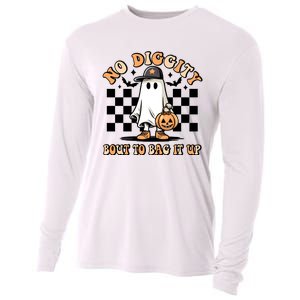 No Diggity Bout To Bag It Up Ghost Halloween Cooling Performance Long Sleeve Crew