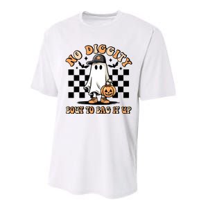 No Diggity Bout To Bag It Up Ghost Halloween Performance Sprint T-Shirt