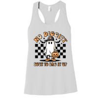 No Diggity Bout To Bag It Up Ghost Halloween Women's Racerback Tank